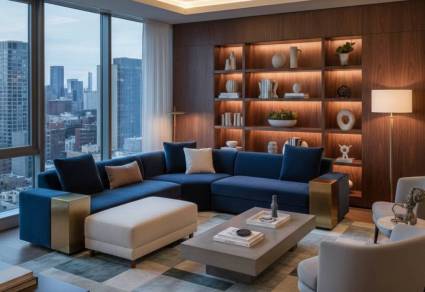 Polstermöbel nach Mass Polstermöbel nach Mass in moderner Wohnumgebung